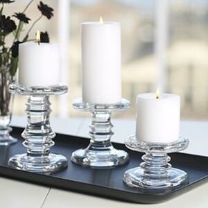 Pottery Barn Claro Candle Holders- Set of 3